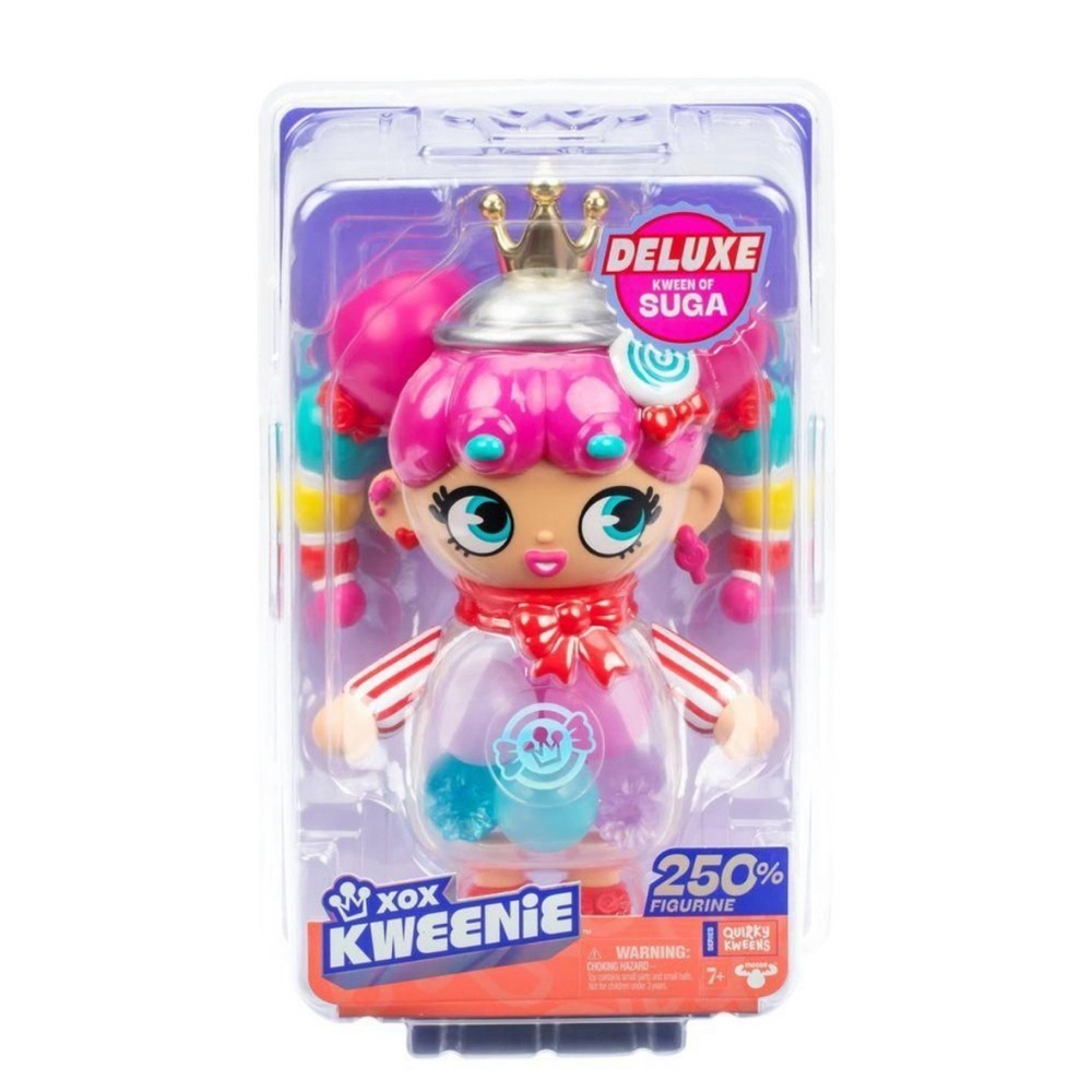 XOX Kweenie Deluxe Kween of Suga 11" Mega Doll Display Case and Collector Card